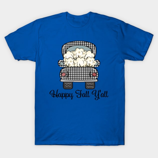 fall cotton ball truck T-Shirt by ithacaplus